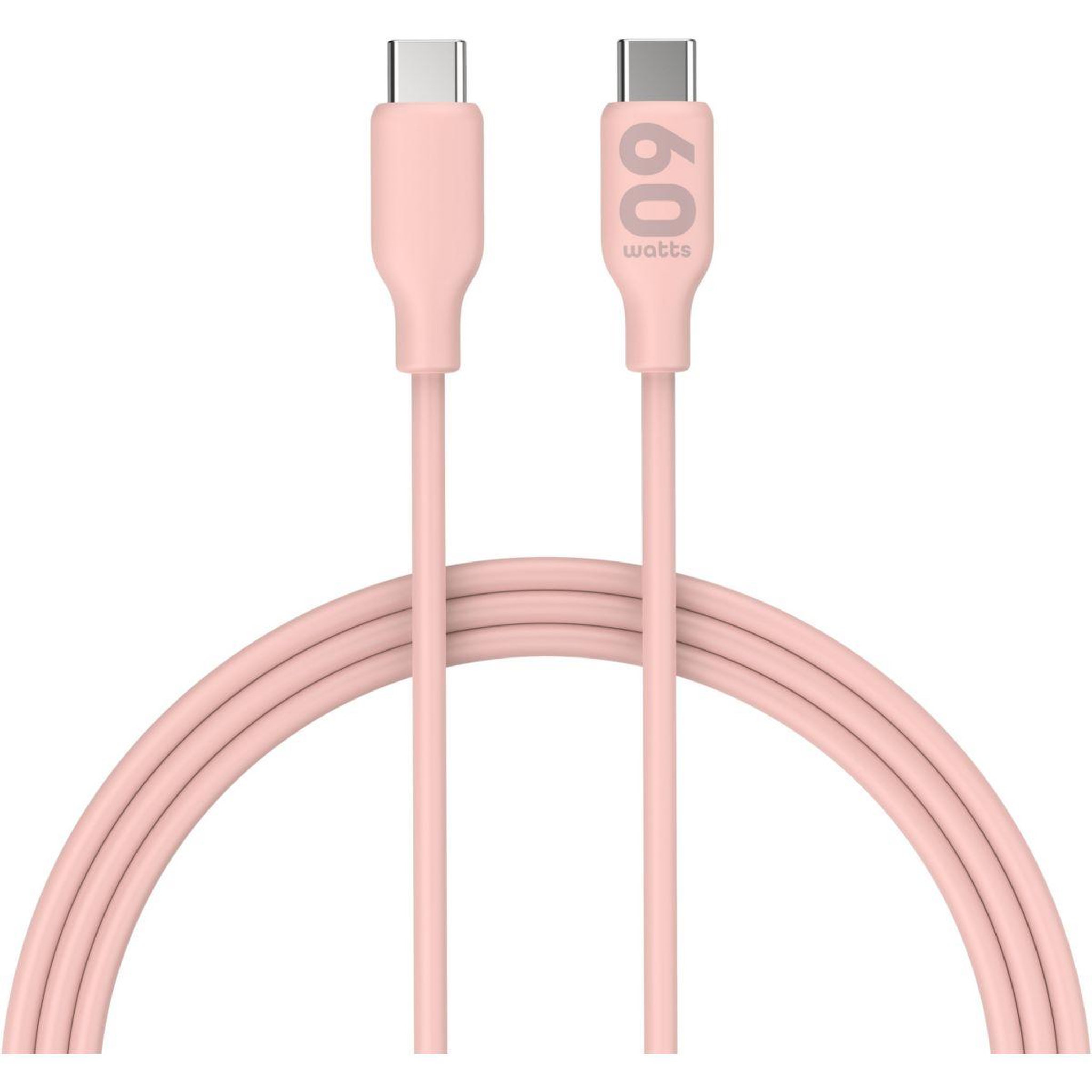 ESSENTIEL B Câble USB C vers USB-C 1m rose métallisé