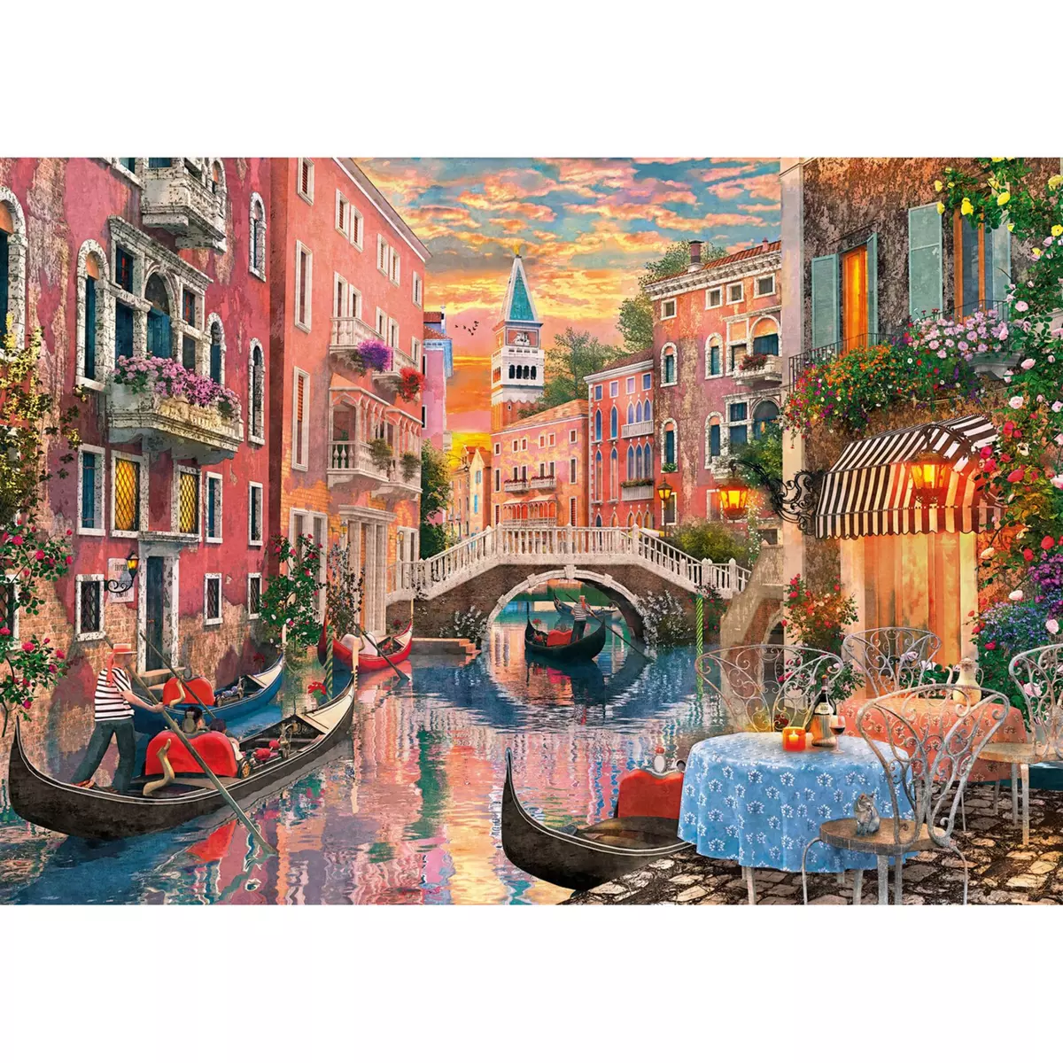 CLEMENTONI Puzzle 6000 pièces : Venise au coucher du soleil