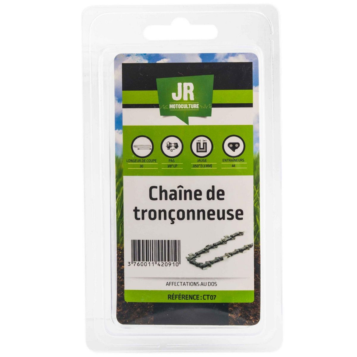 JR MOTOCULTURE Chaîne tronçonneuse pour coupe de 30cm