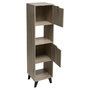 Voir la diapositive 2 : ATMOSPHERA Etagère 4 Cases Mix sur pied - L. 34,5 cm x H. 146,5 cm - Beige