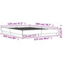 Voir la diapositive 6 : VIDAXL Cadre de lit avec LED sans matelas sonoma gris 120x200 cm