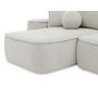 Voir la diapositive 5 : BEST MOBILIER Enma - canapé d'angle réversible 4 places convertible avec coffre en tissu texturé