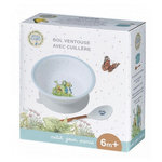 Petit Jour Bol ventouse avec cuillère Pierre Lapin Bleu