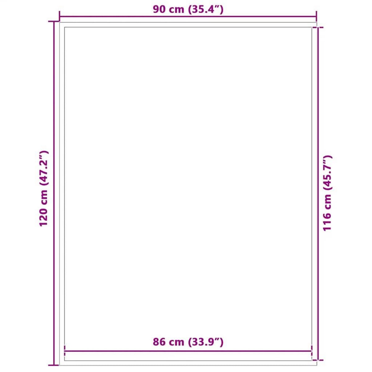 VIDAXL Paillasson noir 90x120 cm