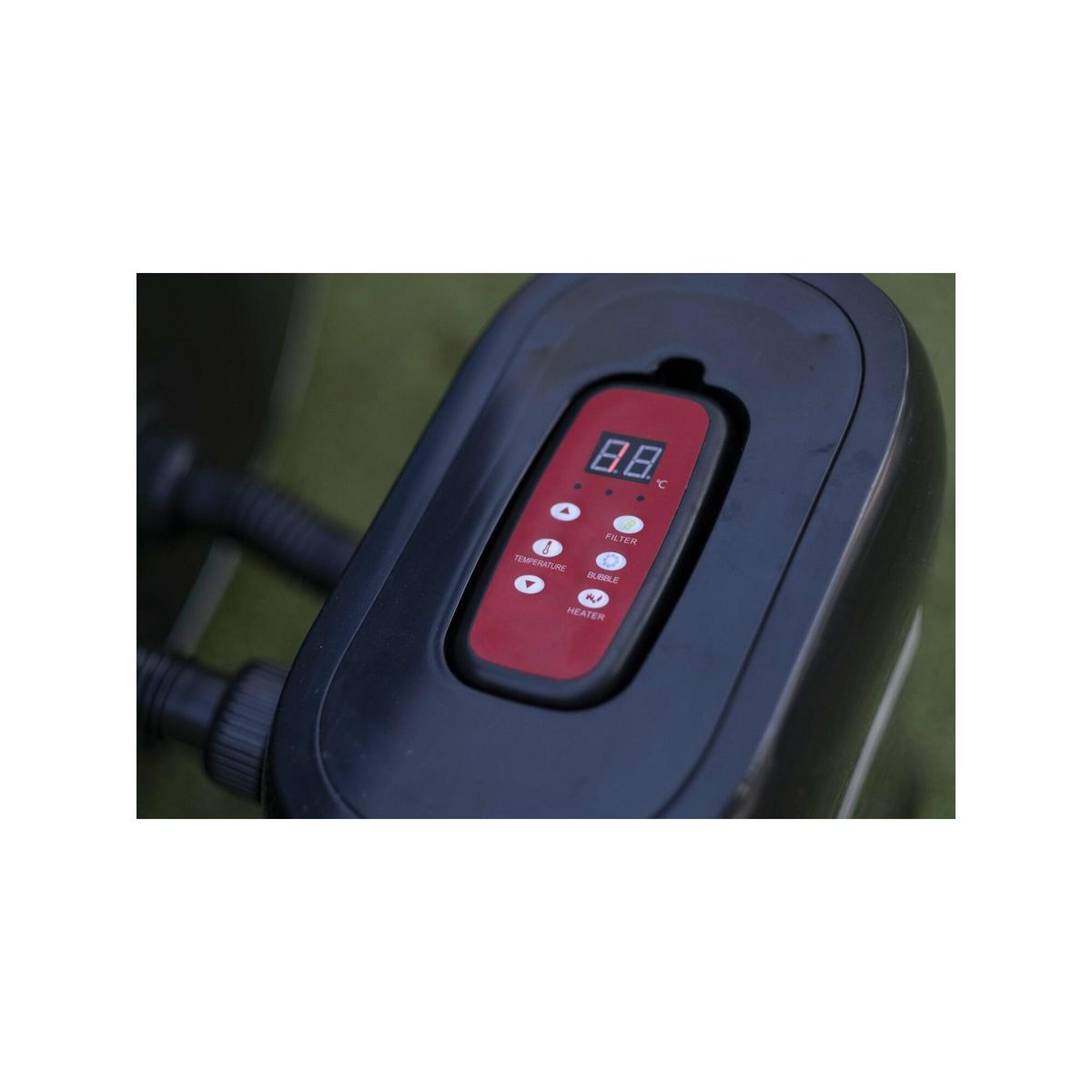 Ospazia Spa gonflable 4 places rond en paroi mousse - Ospazia - Diamètre : 180 cm - Filtre et bâche inclus