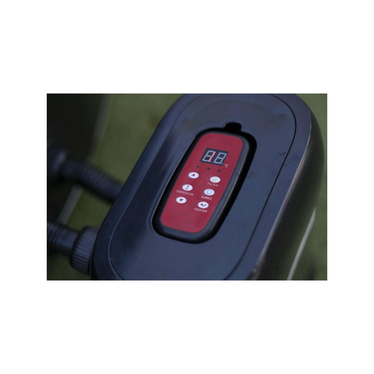 Ospazia Spa gonflable 4 places rond en paroi mousse - Ospazia - Diamètre : 180 cm - Filtre et bâche inclus