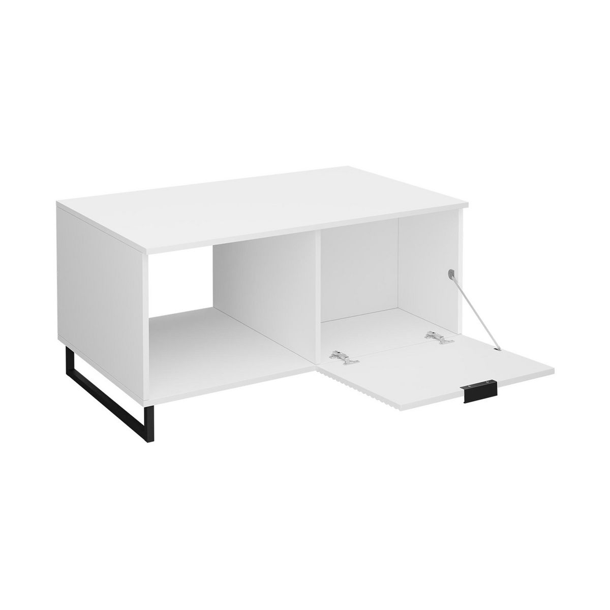 BEST MOBILIER Barbara - table basse - blanc - 100 cm