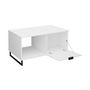 Voir la diapositive 2 : BEST MOBILIER Barbara - table basse - blanc - 100 cm