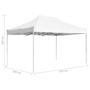 Voir la diapositive 6 : VIDAXL Tente de reception pliable Aluminium 4,5x3 m Blanc