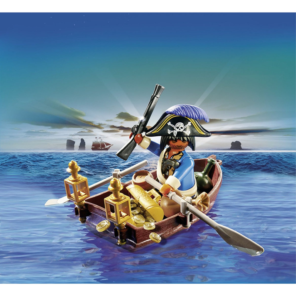 PLAYMOBIL Oeuf Pirate avec barque et trésor