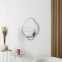 The Home Deco Factory Miroir losange contour bois 44x60 cm - Marron