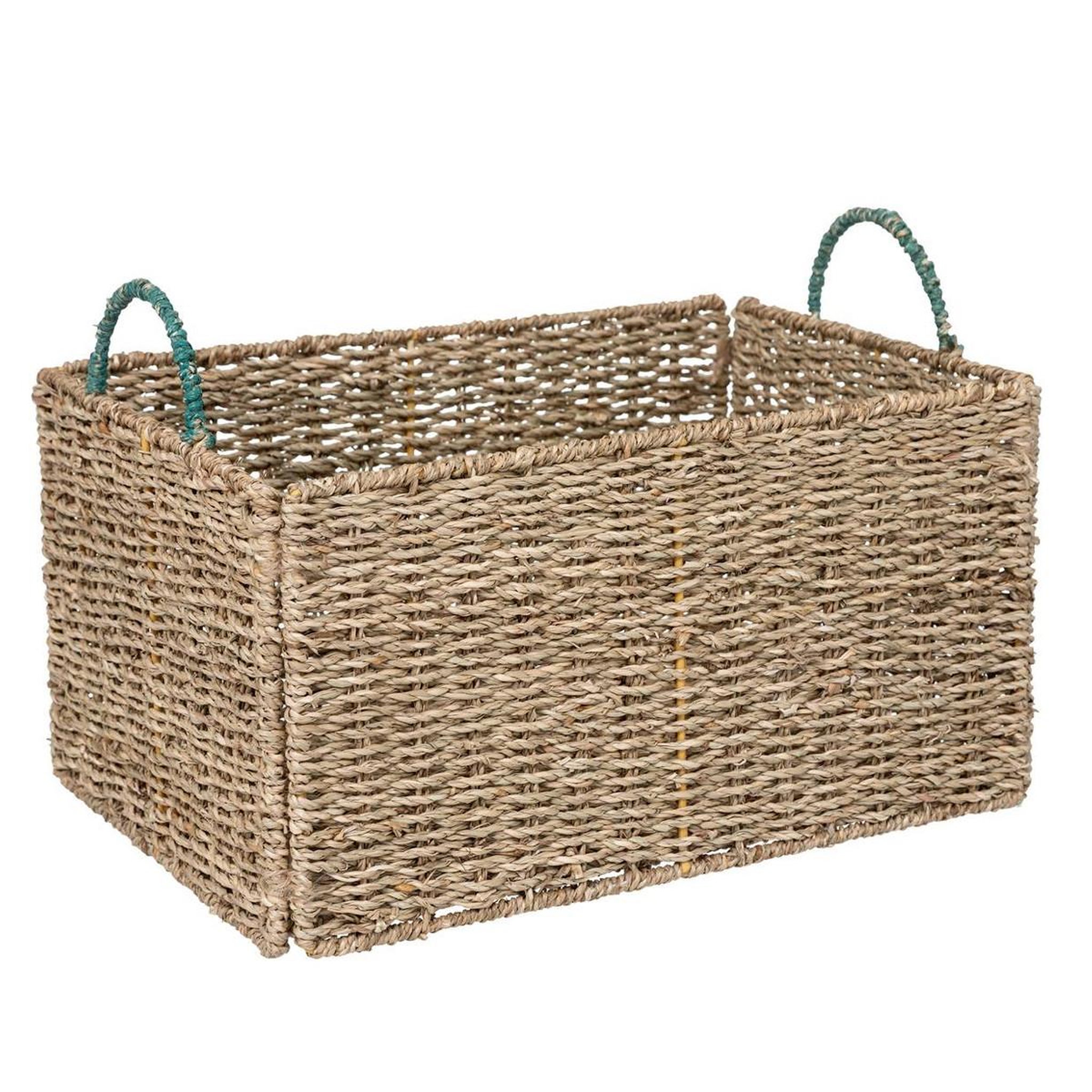 Voir la diapositive 4 : ATMOSPHERA Lot de 3 caisses cagettes déco  palm  38cm beige