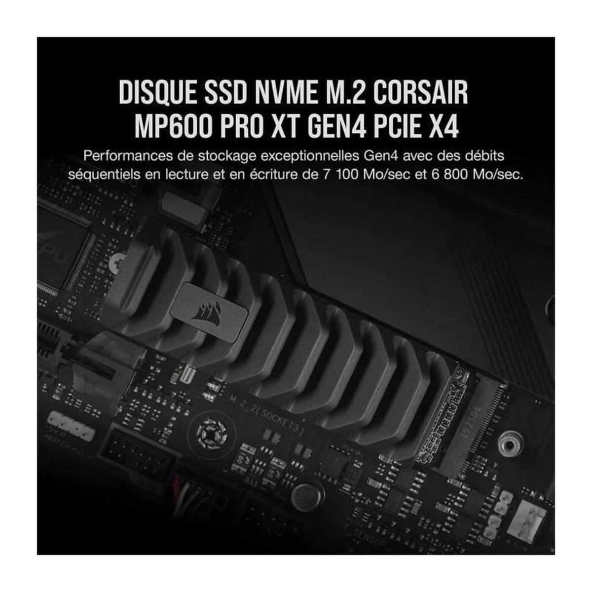 Corsair Corsair Disque SSD MP600 PRO XT - 2TB NVMe PCIe M.2 (CSSD-F2000GBMP600PXT)