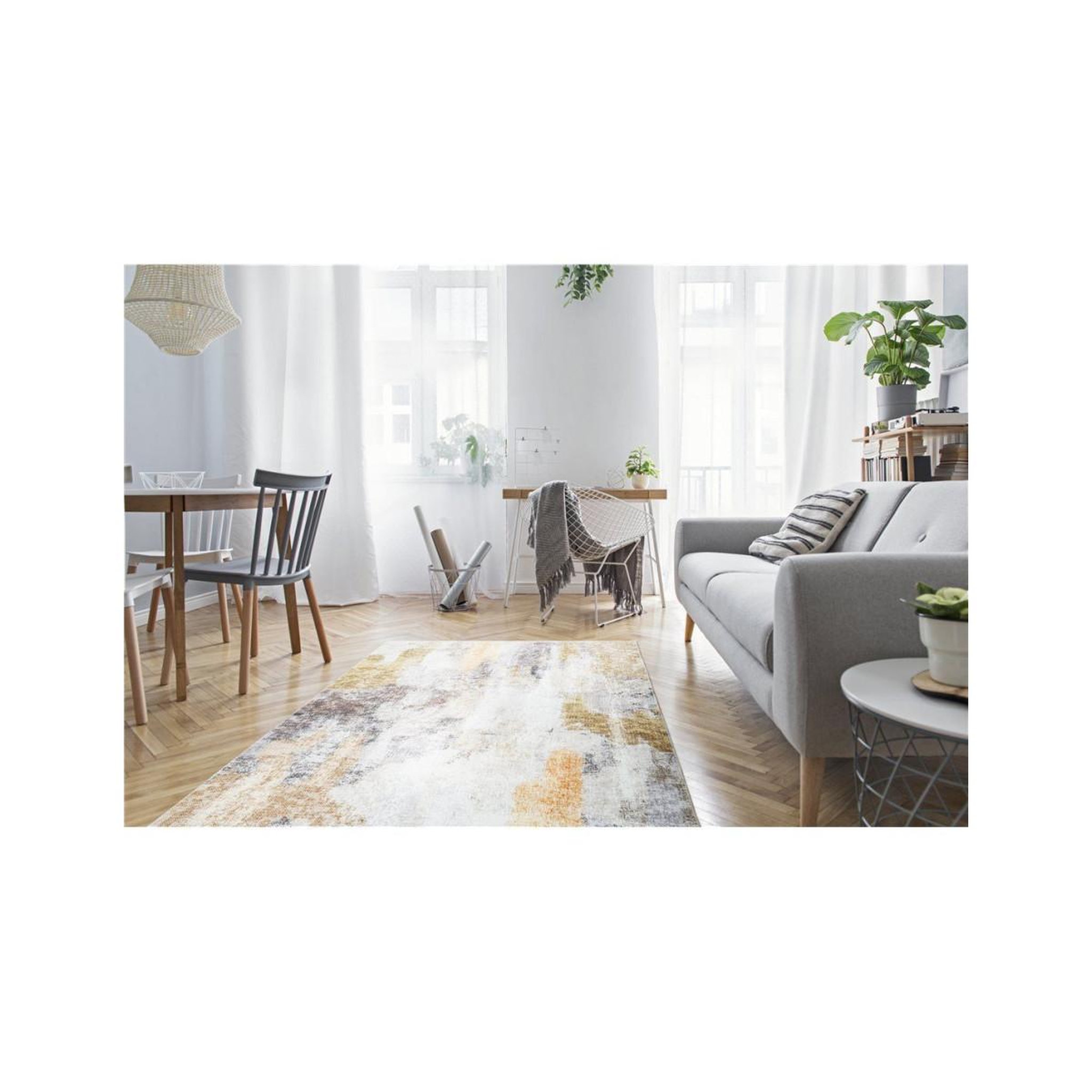 Voir la diapositive 5 : Paris Prix Tapis vintage à poils plats  galaxy iii  beige