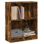 Voir la diapositive 4 : VIDAXL Bibliotheque Chene fume 60x24x76 cm Bois d'ingenierie