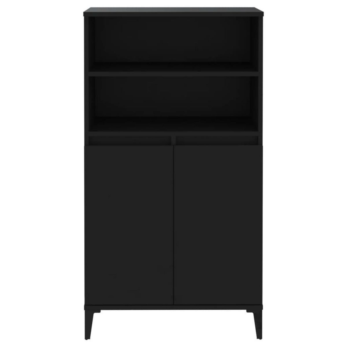 VIDAXL Buffet haut Noir 60x36x110 cm Bois d'ingenierie