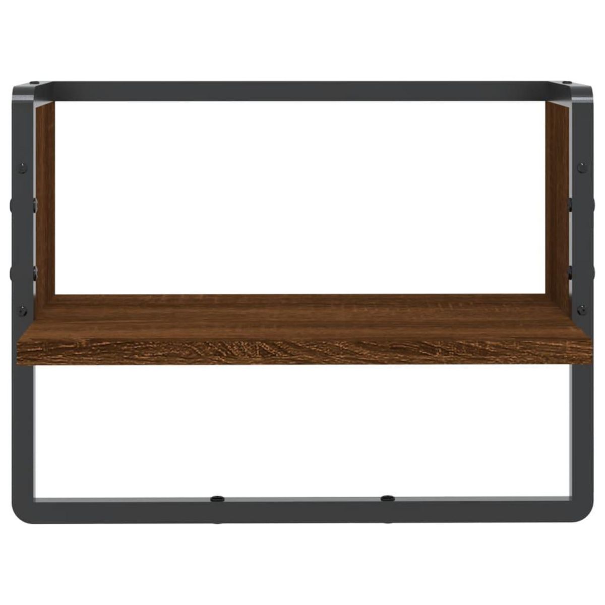 VIDAXL Etagere murale avec barre chene marron 40x25x30 cm