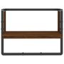 Voir la diapositive 4 : VIDAXL Etagere murale avec barre chene marron 40x25x30 cm