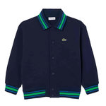 Lacoste Veste  Mixte Lacoste Button Down Fleece. Coloris disponibles : Bleu