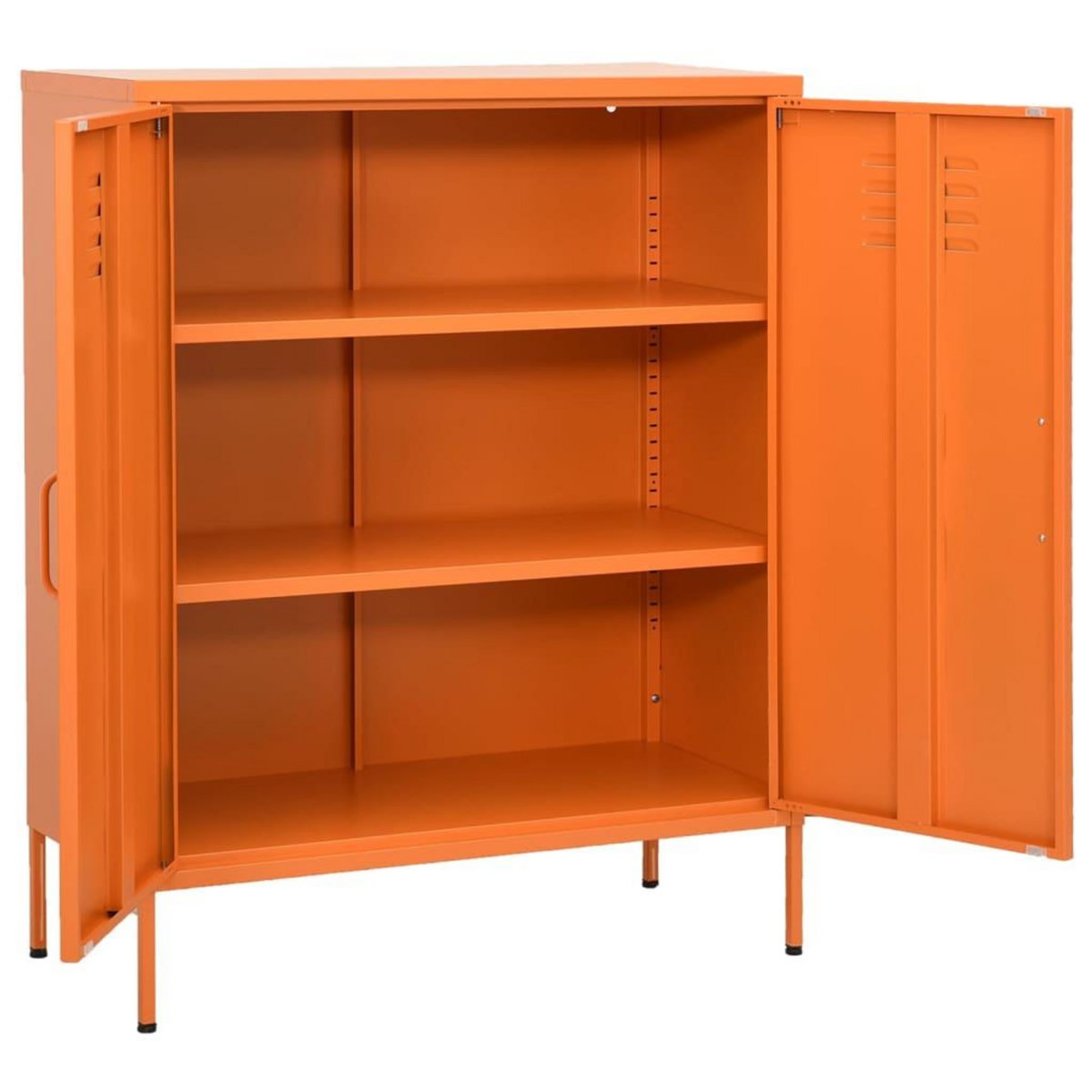 VIDAXL Armoire de rangement Orange 80x35x101,5 cm Acier