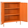 Voir la diapositive 2 : VIDAXL Armoire de rangement Orange 80x35x101,5 cm Acier