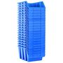 Voir la diapositive 3 : VIDAXL Bacs de rangement empilables 20 pcs bleu plastique