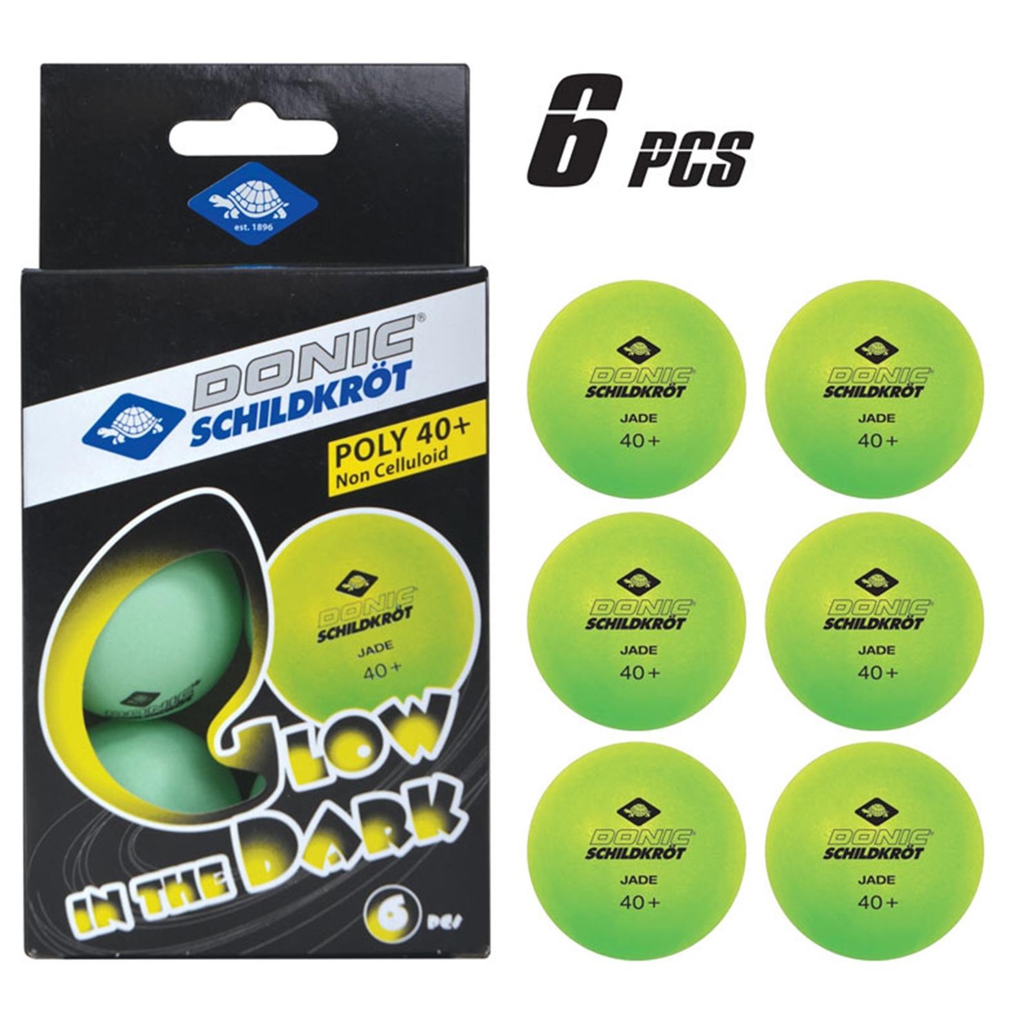 SCHILDKRÖT FUN SPORT Boîte de 6 balles de tennis de table