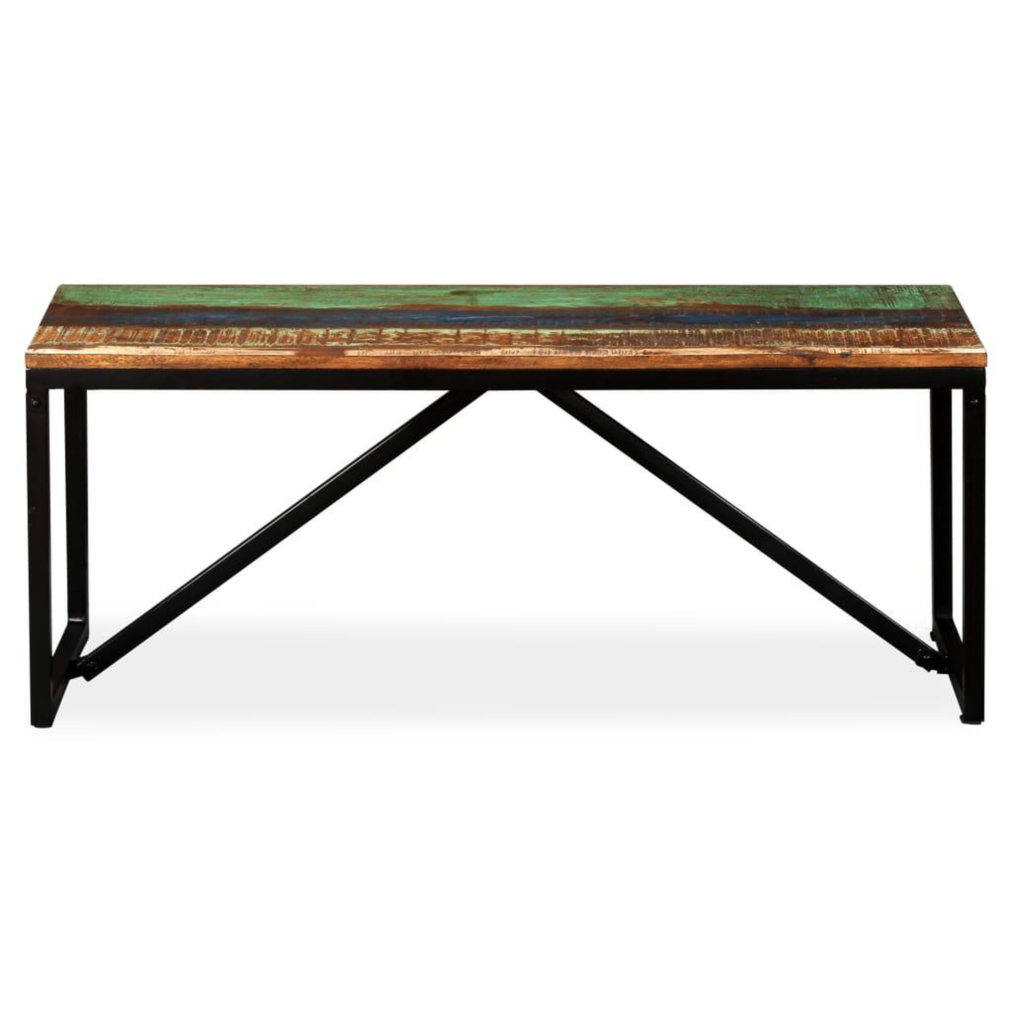 Voir la diapositive 2 : VIDAXL Banc 110 x 35 x 45 cm Bois de recuperation massif