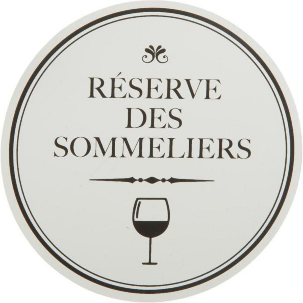 SECRET DE GOURMET Lot de 6 Feuilles de Service à Vin  Delight  8cm Argent