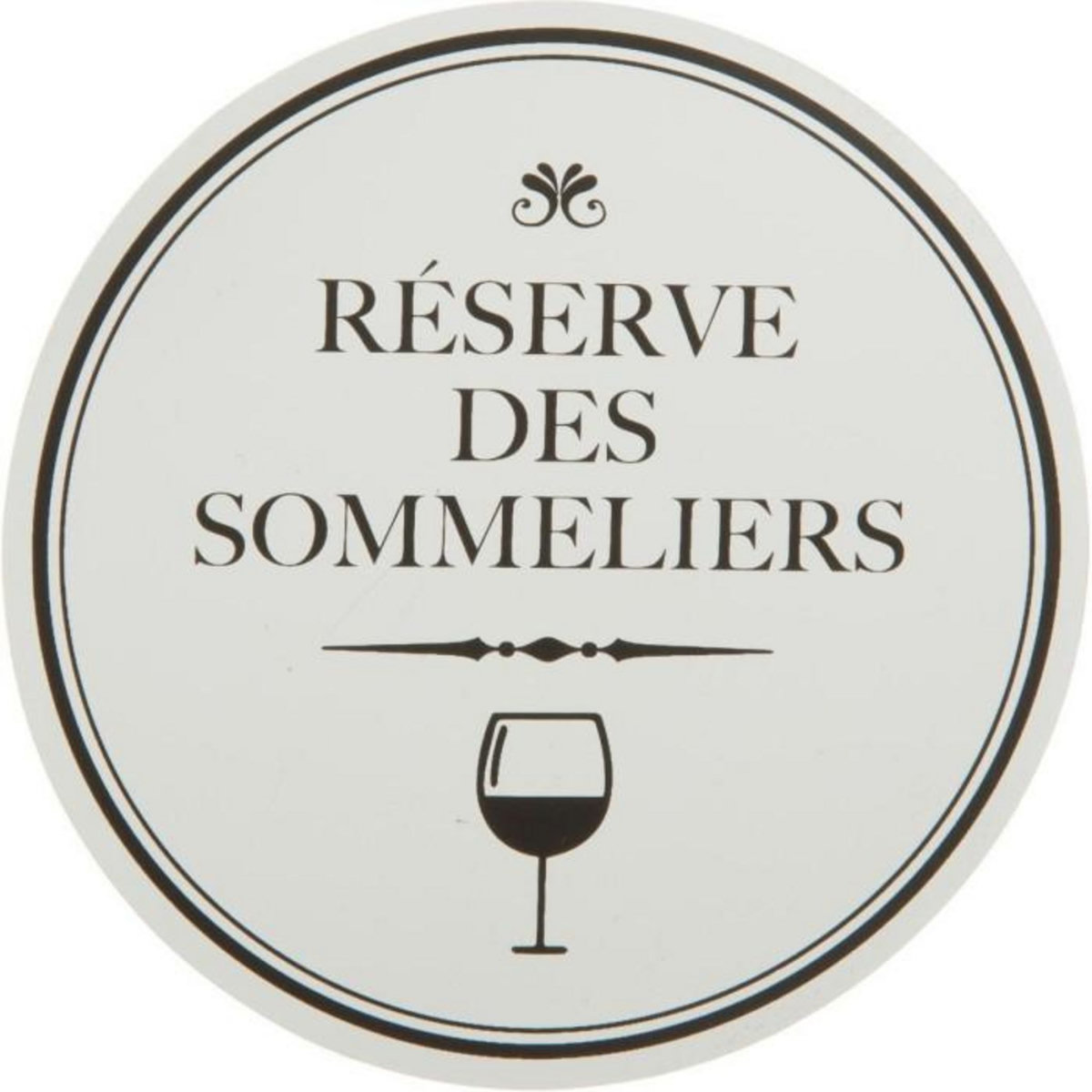 SECRET DE GOURMET Lot de 6 Feuilles de Service à Vin  Delight  8cm Argent