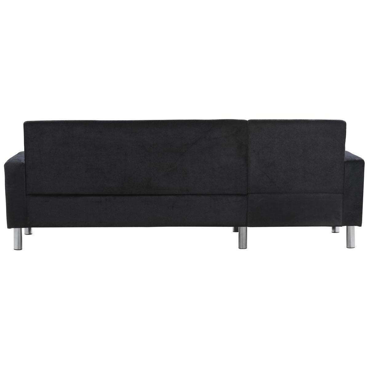 Habitat et Jardin Canapé d'angle tissu réversible  Rio  - 4 places - Gris anthracite