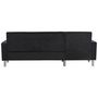 Voir la diapositive 4 : Habitat et Jardin Canapé d'angle tissu réversible  Rio  - 4 places - Gris anthracite
