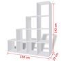 Voir la diapositive 6 : VIDAXL Bibliotheque/etagere 142 cm Blanc