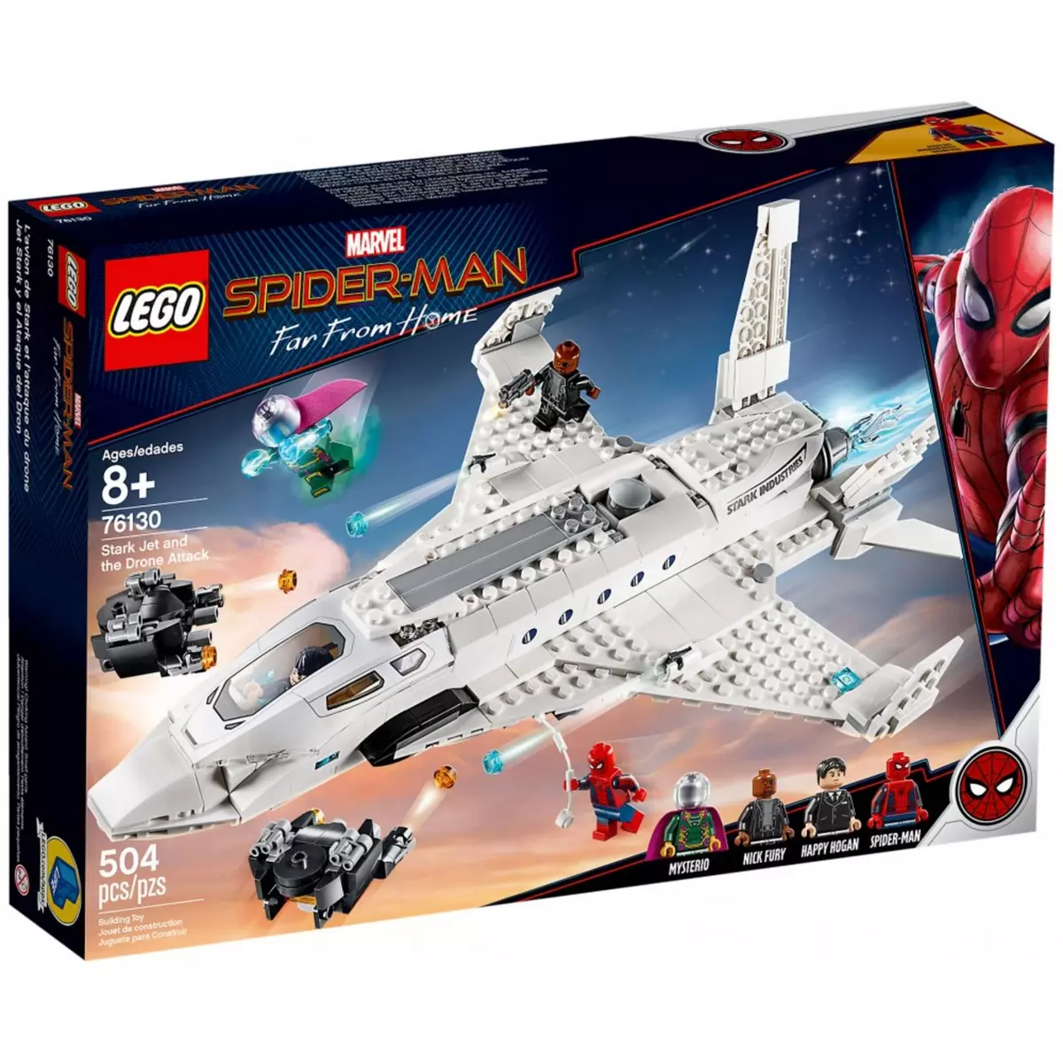 LEGO Marvel 76130 - L'attaque de Spider Man avec le jet de Stark