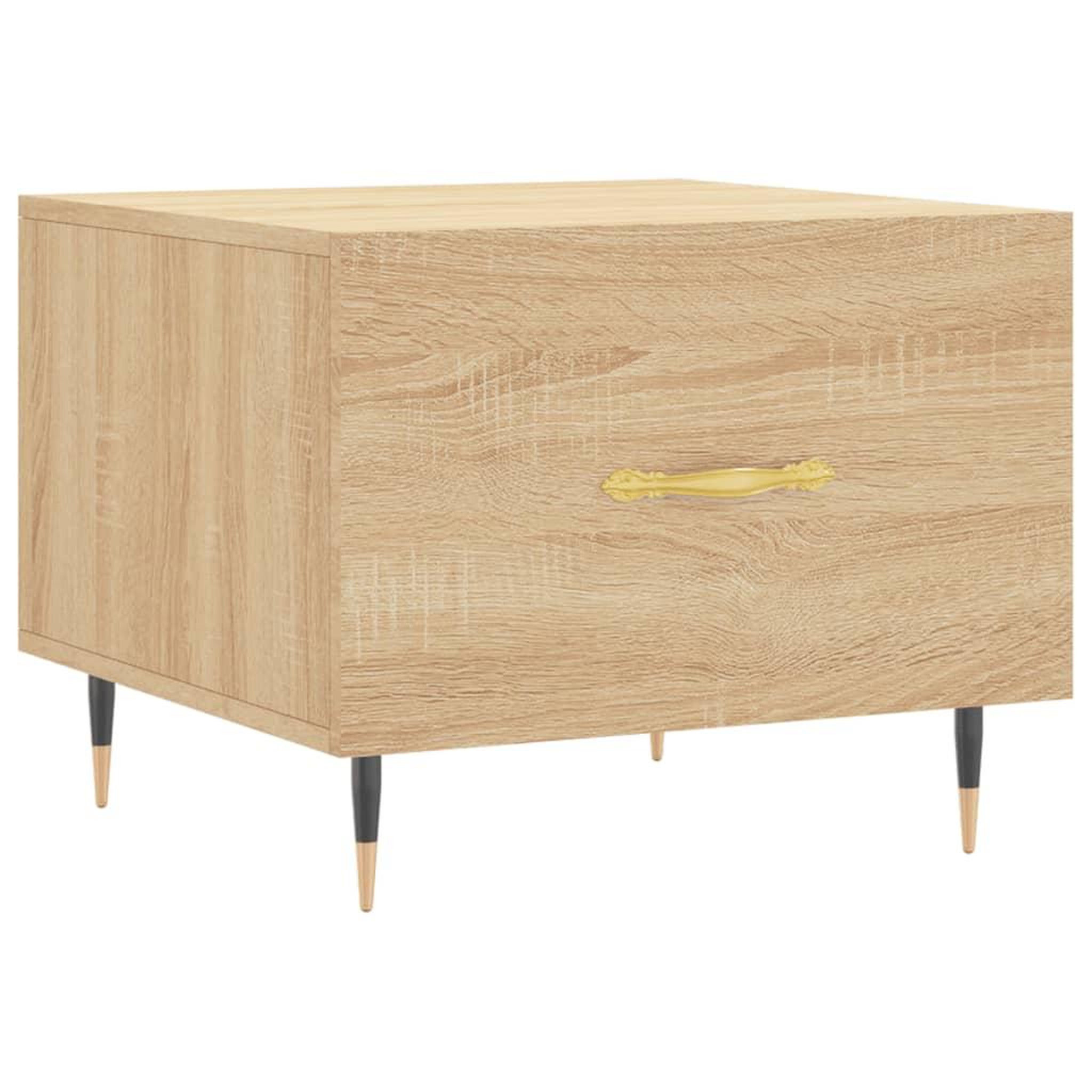 Voir la diapositive 5 : VIDAXL Tables basses 2 pcs chene sonoma 50x50x40 cm bois d'ingenierie