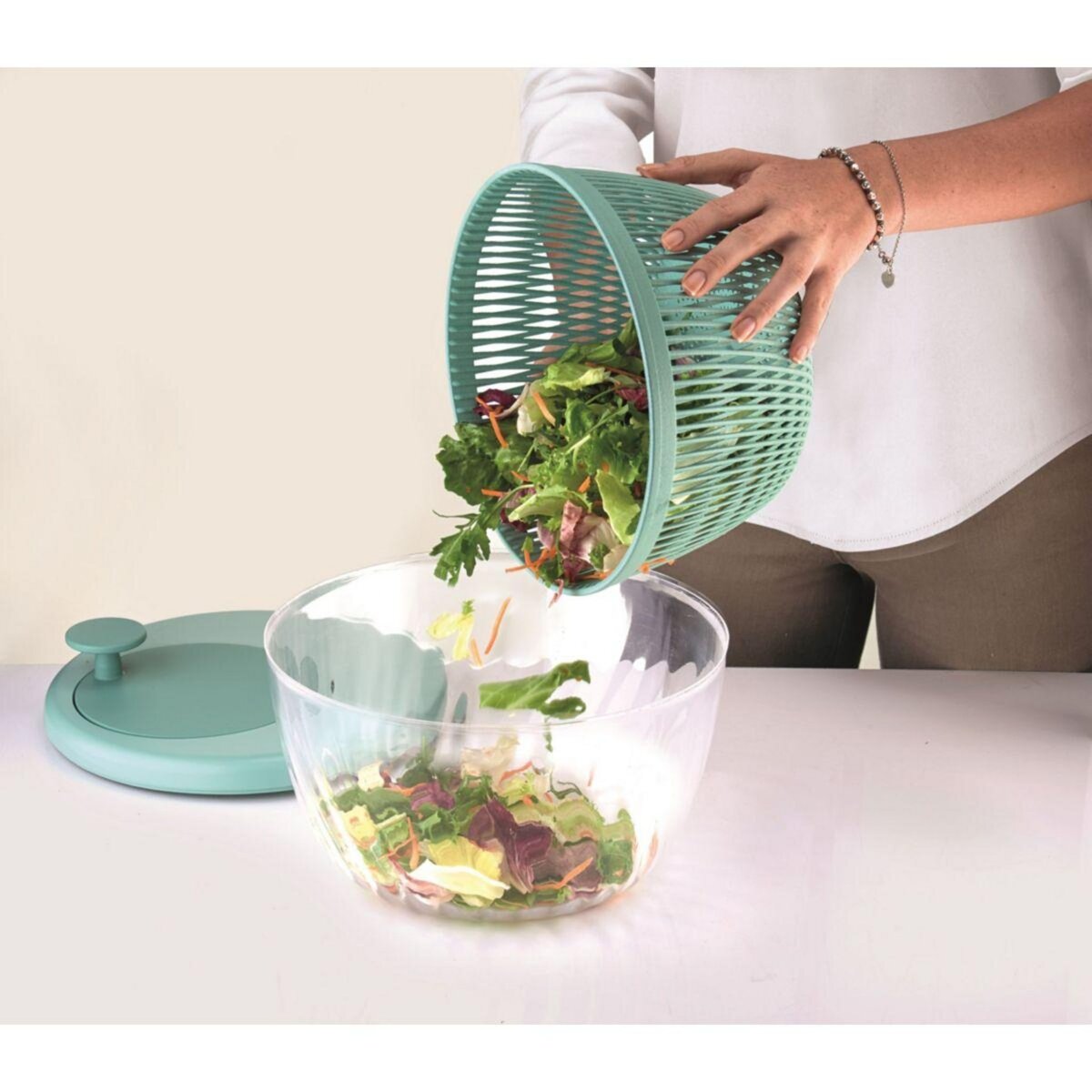 guzzini Essoreuse à salade 26 cm vert