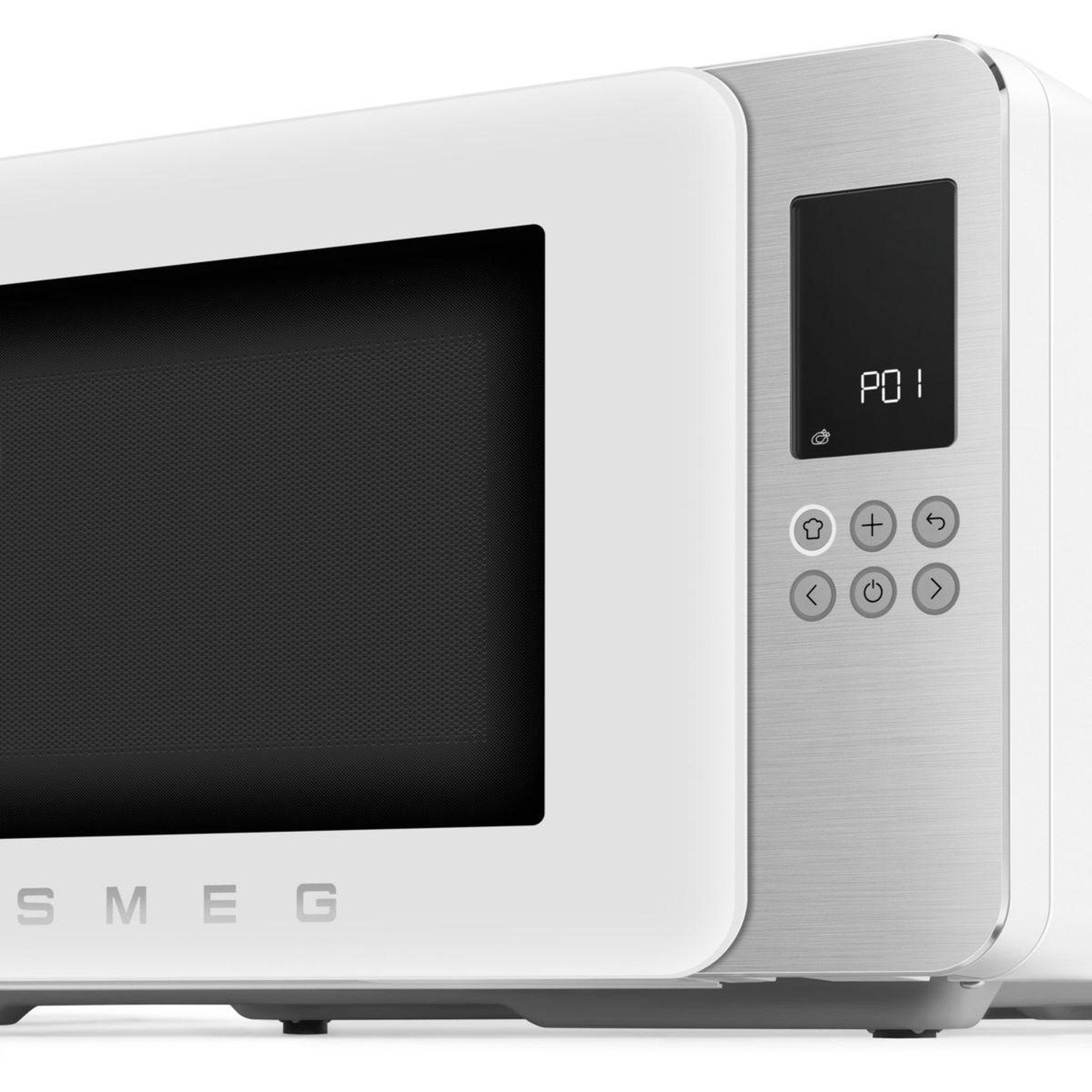 Voir la diapositive 4 : SMEG Micro ondes grill MOC01WHMEU