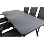 Voir la diapositive 6 : Paris Prix Ensemble Table de Jardin & 6 Chaises  Virya & Copacabana  200cm Noir