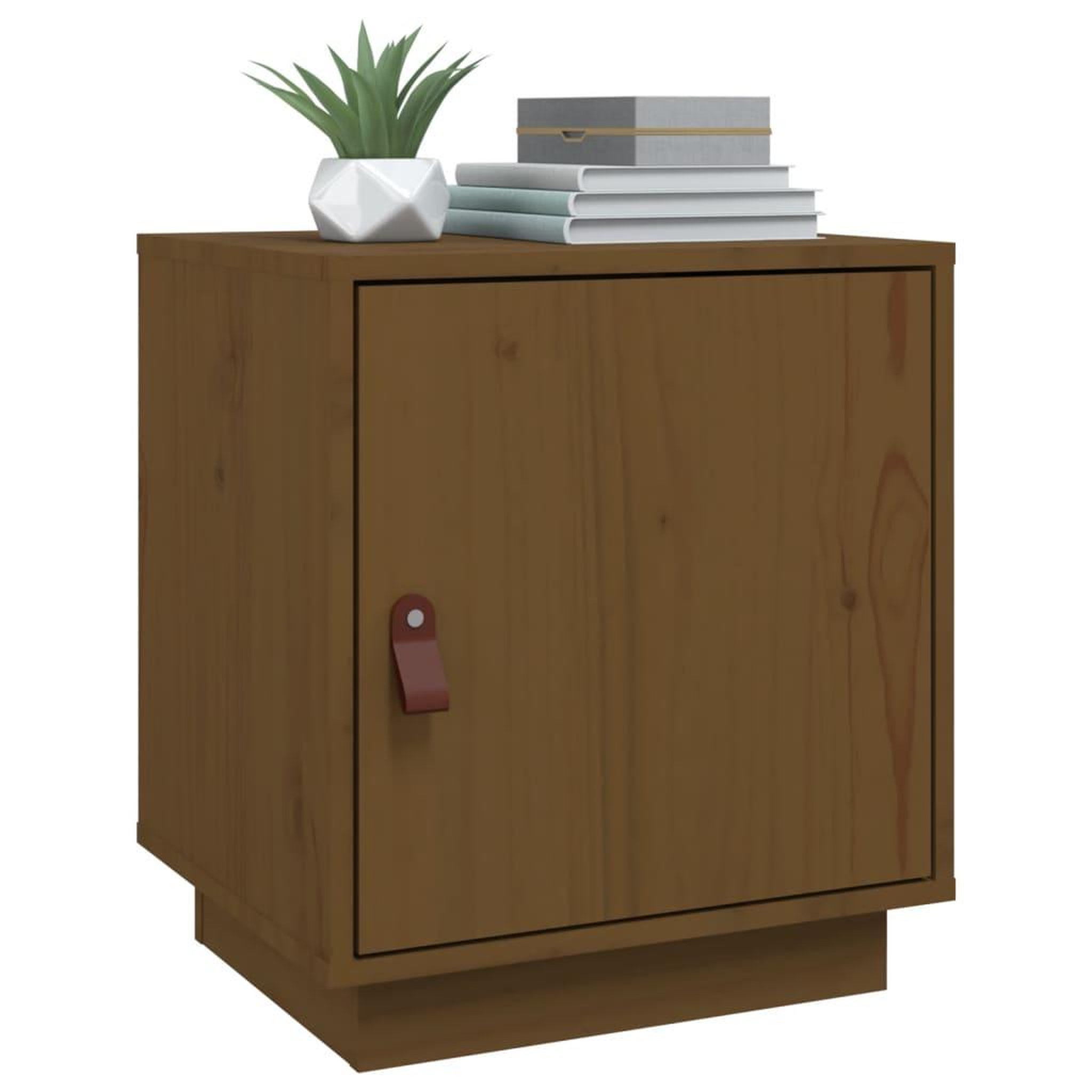 Voir la diapositive 4 : VIDAXL Tables de chevet 2pcs Marron miel 40x34x45cm Bois de pin massif