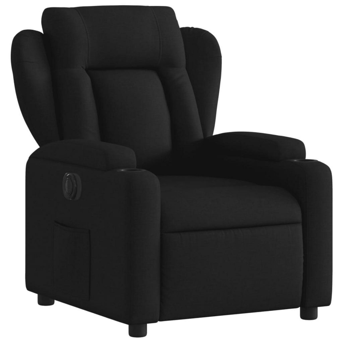 VIDAXL Fauteuil inclinable electrique Noir Tissu