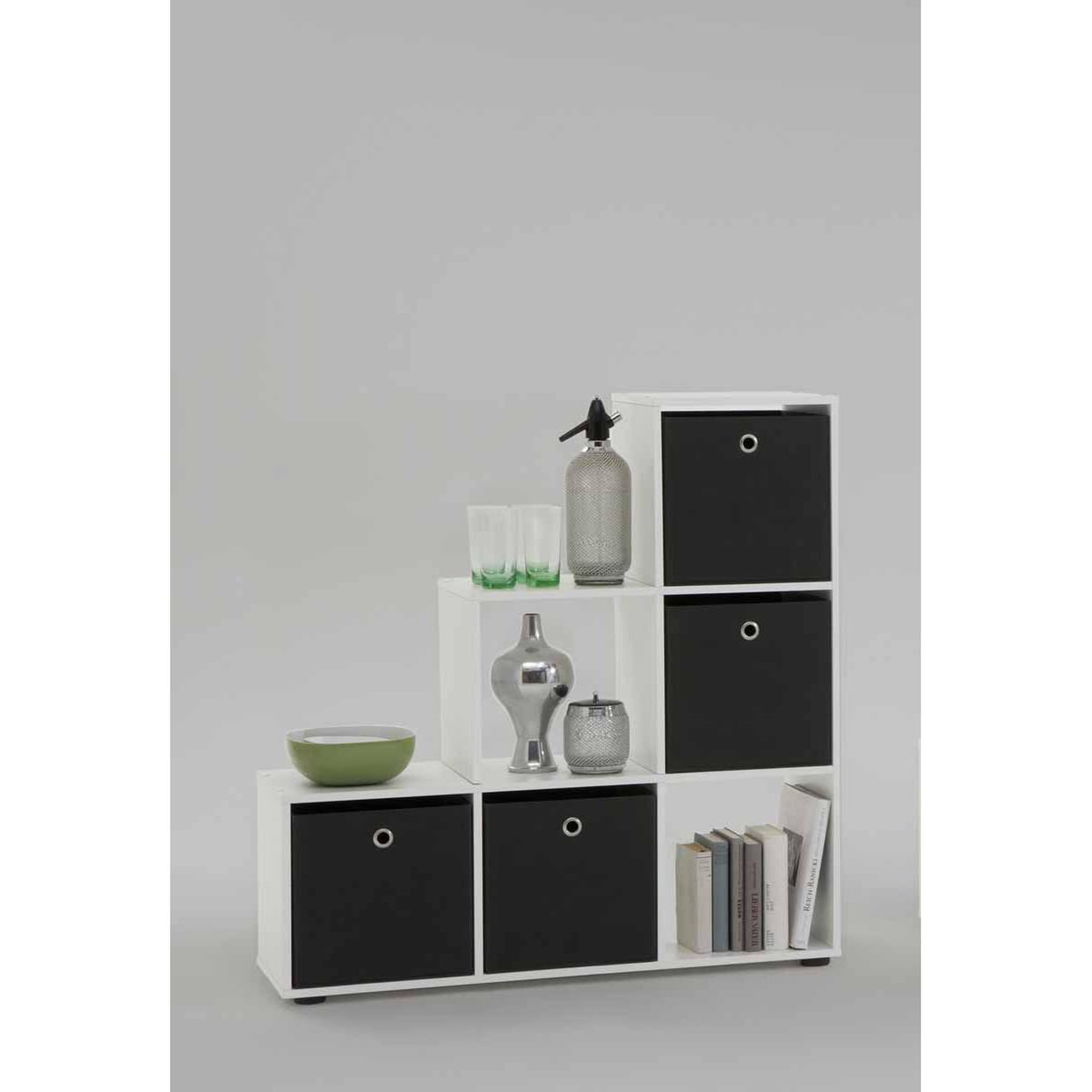 Voir la diapositive 6 : Paris Prix Étagère 6 cases design  gaman  108cm blanc