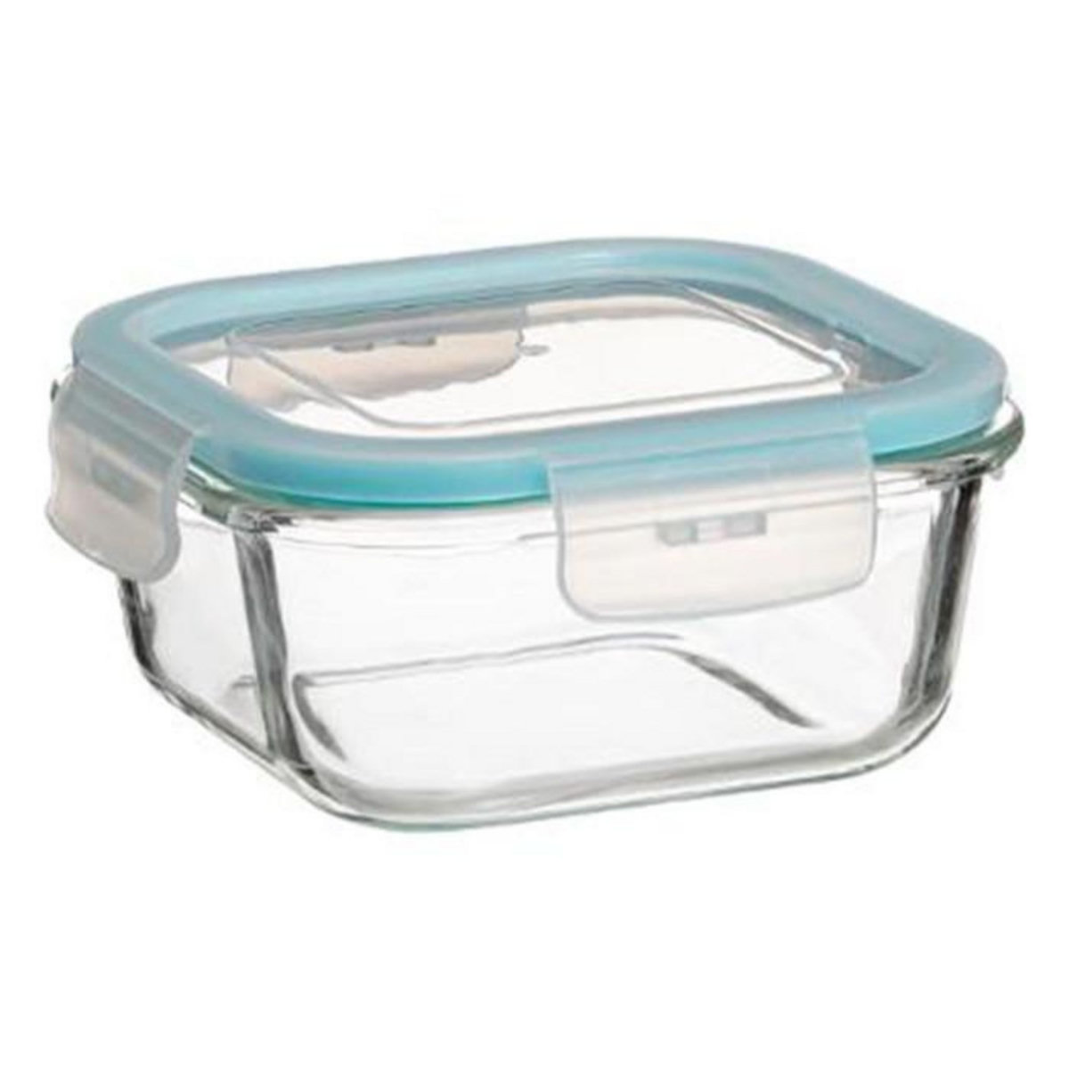 FIVE Lot de 3 Boîtes de Conservation Carrées  Clipeat  18cm Bleu