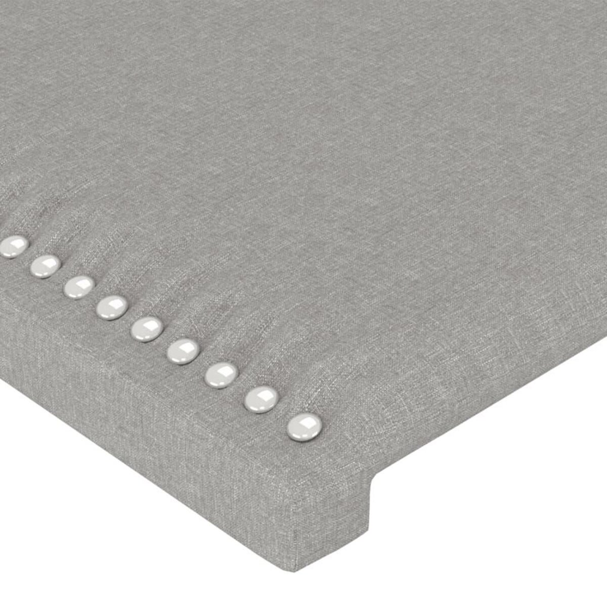 VIDAXL Tete de lit a LED Gris clair 147x16x118/128 cm Tissu