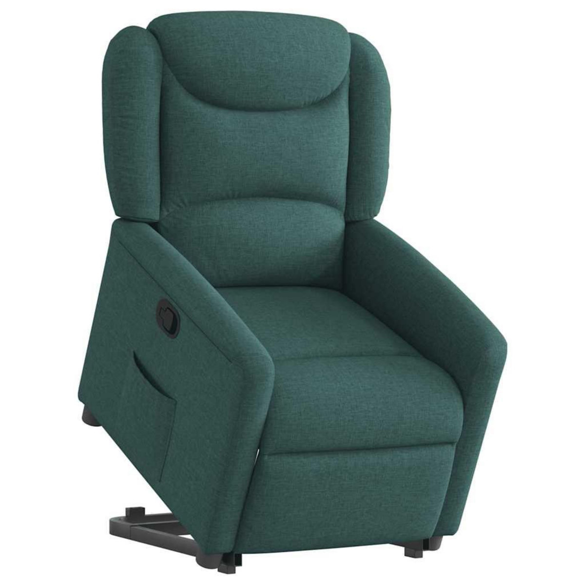 VIDAXL Fauteuil inclinable vert fonce tissu