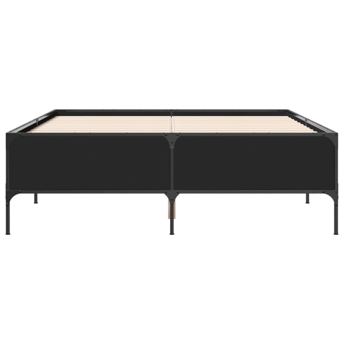 VIDAXL Cadre de lit sans matelas noir 150x200 cm