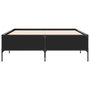 Voir la diapositive 4 : VIDAXL Cadre de lit sans matelas noir 150x200 cm