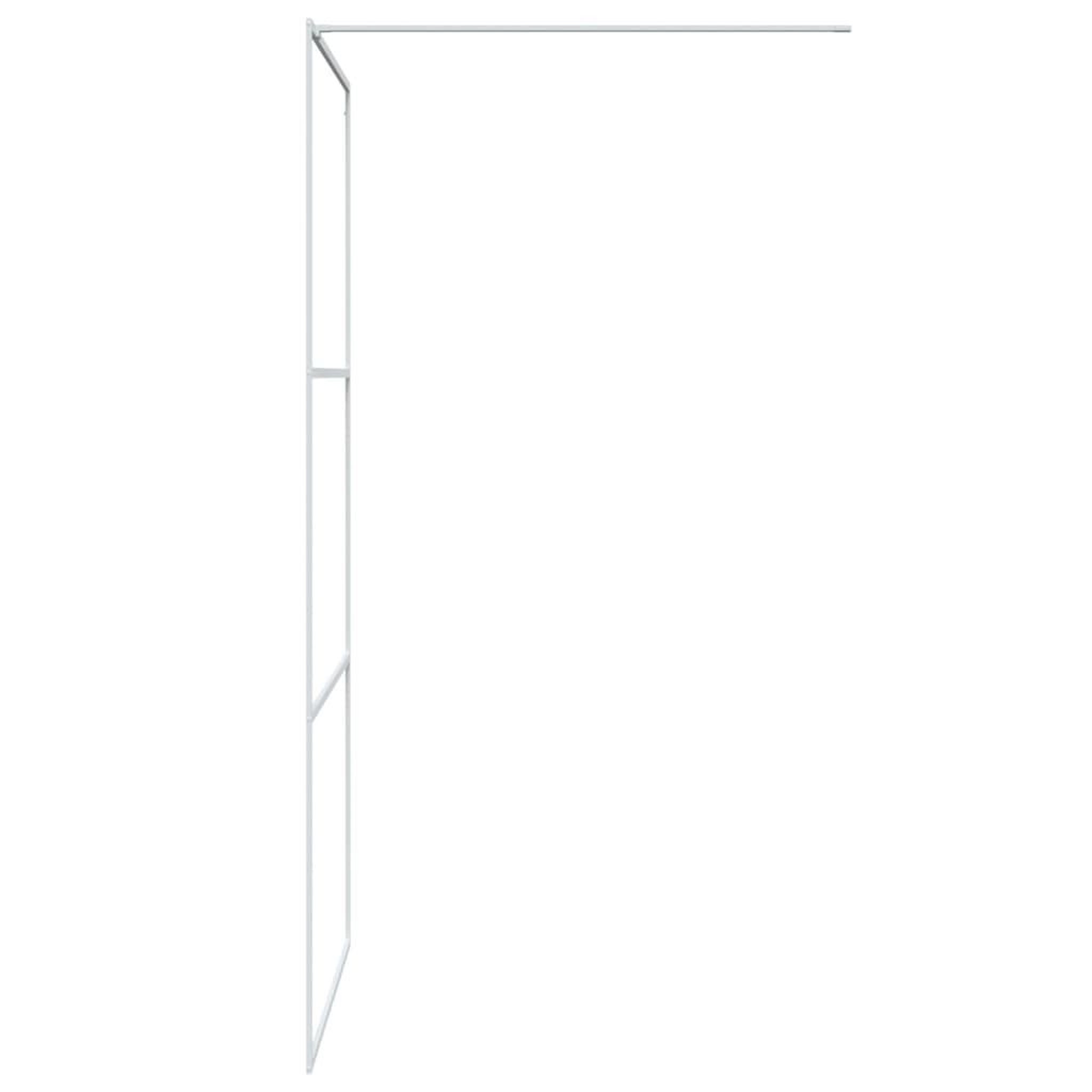 Voir la diapositive 4 : VIDAXL Paroi de douche Blanc 100x195 cm Verre ESG transparent