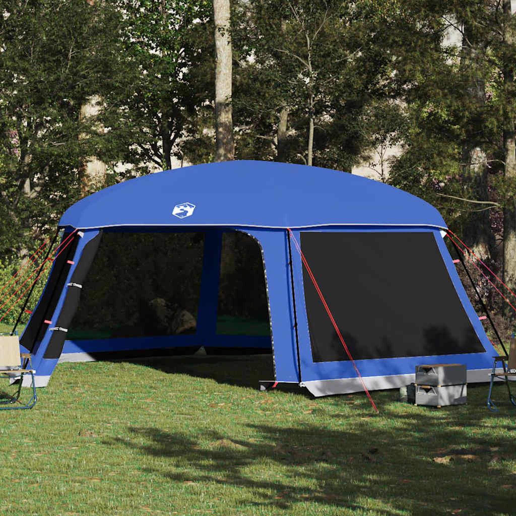 VIDAXL Tente de piscine moustiquaire amovible parois maille bleu azur