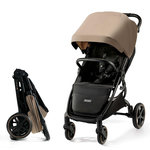 KINDERKRAFT Poussette compacte avec suspension et protection UPF50+ pour bébé. Coloris disponibles : Noir, Vert, Beige