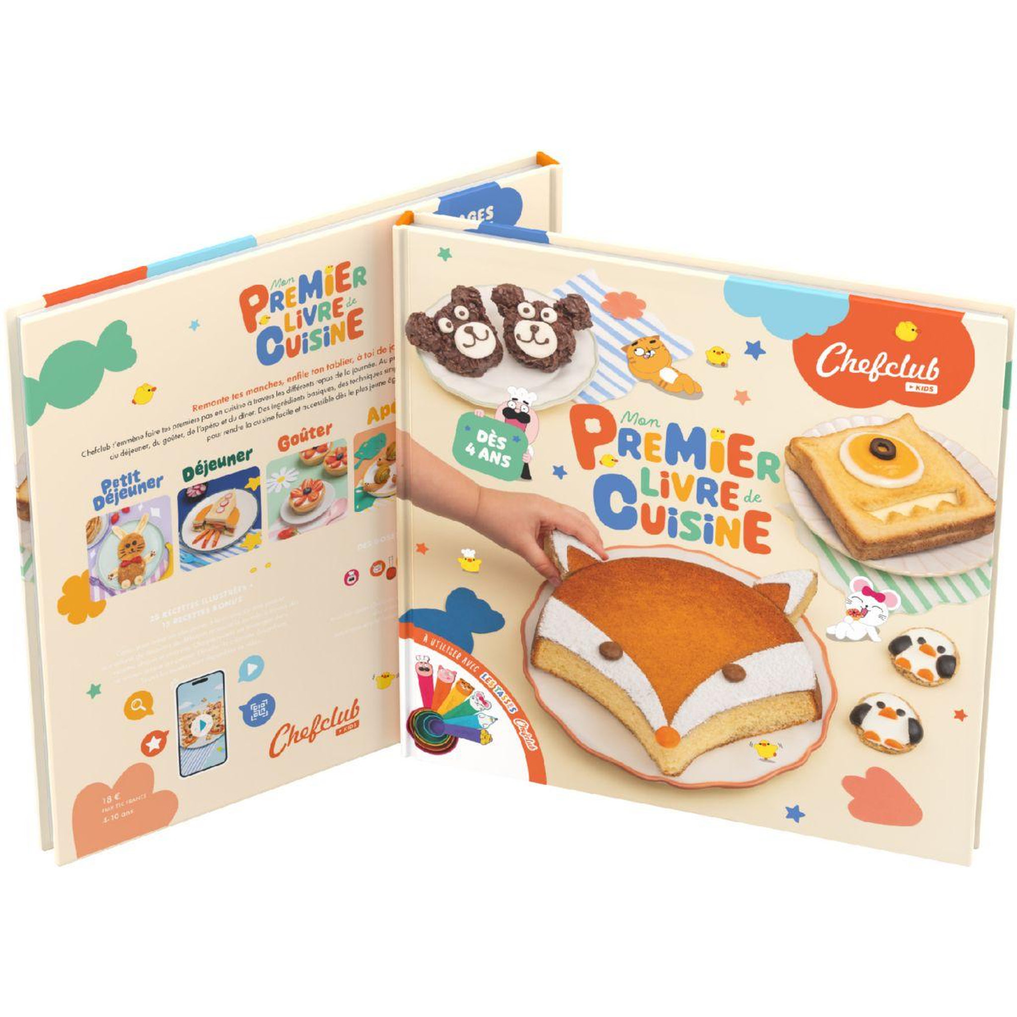Voir la diapositive 4 : CHEFCLUB Coffret cuisine kids - mon premier livre de cuisine